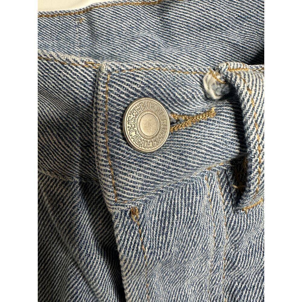 100% Authentic Levi's X Denim Tears Collab Men Blue Jean Size 30 x 30 Fly Button - Picture 7 of 16